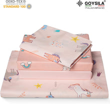 Carica l'immagine nel visualizzatore di Gallery, Set da 4 pezzi per culle "Next to Me", 100% Cotone Twill rosa e certificate Oeko-Tex®.