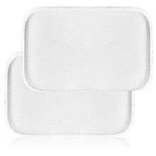 Carica l'immagine nel visualizzatore di Gallery, 2 Cuscini Culla Antisoffoco Memory Foam Certificato Oeko-Tex 100% Cotone