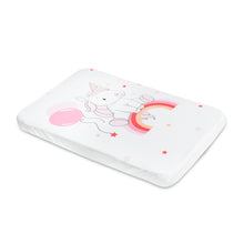 Carica l'immagine nel visualizzatore di Gallery, Set da 2 pezzi + Coprimaterasso per culle "Next to Me", 100% Cotone e Certificate Oeko-Tex® Unicorno.