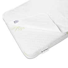 Carica l'immagine nel visualizzatore di Gallery, Coprimaterasso Culla Next To Me Assorbente Compatibile Chicco Next2Me Cam Cullami Kinderkraft Brevi Cosleeping 83x50